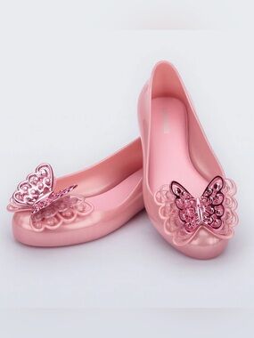 Mini Melissa Sweet Love Butterfly Ballet Flats